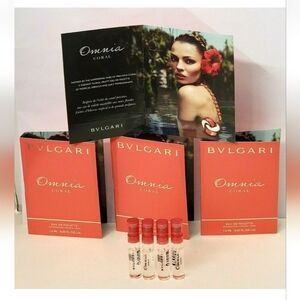 4 - BVLGARI OMNIA CORAL Eau De Toilette 0.05 oz Carded For WOMAM
